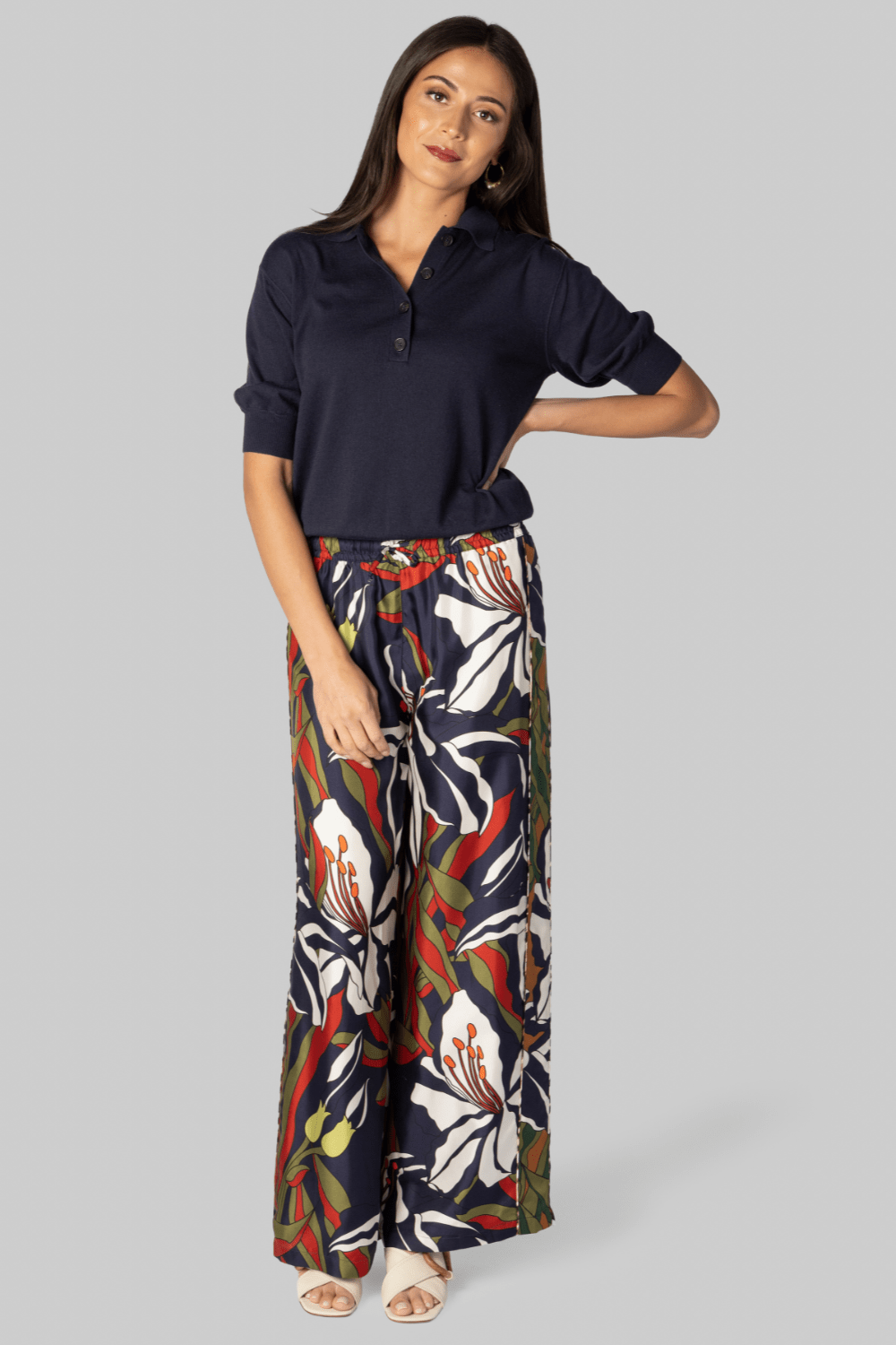 Oda Midnight Polo Top - Apiece Apart