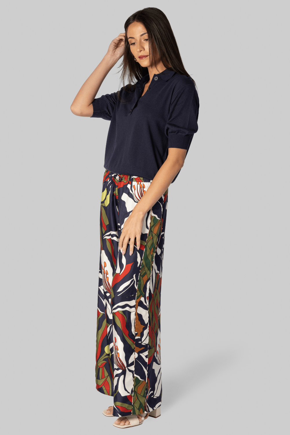 Oda Midnight Polo Top - Apiece Apart