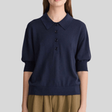 Oda Midnight Polo Top - Apiece Apart