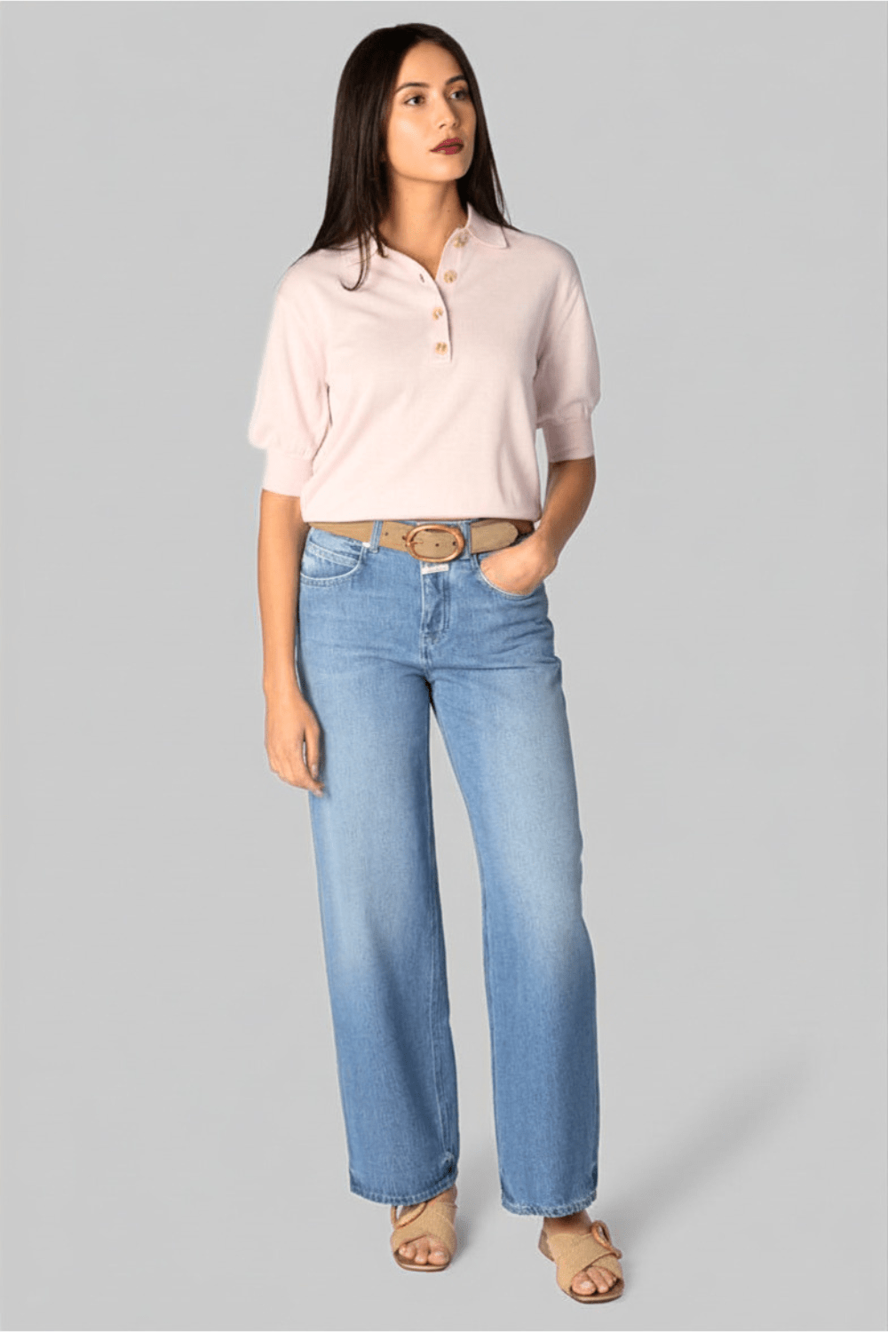 Oda Rosewater Polo Top - Apiece Apart