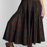 Striped Taffeta Skirt - The Posh Peacock