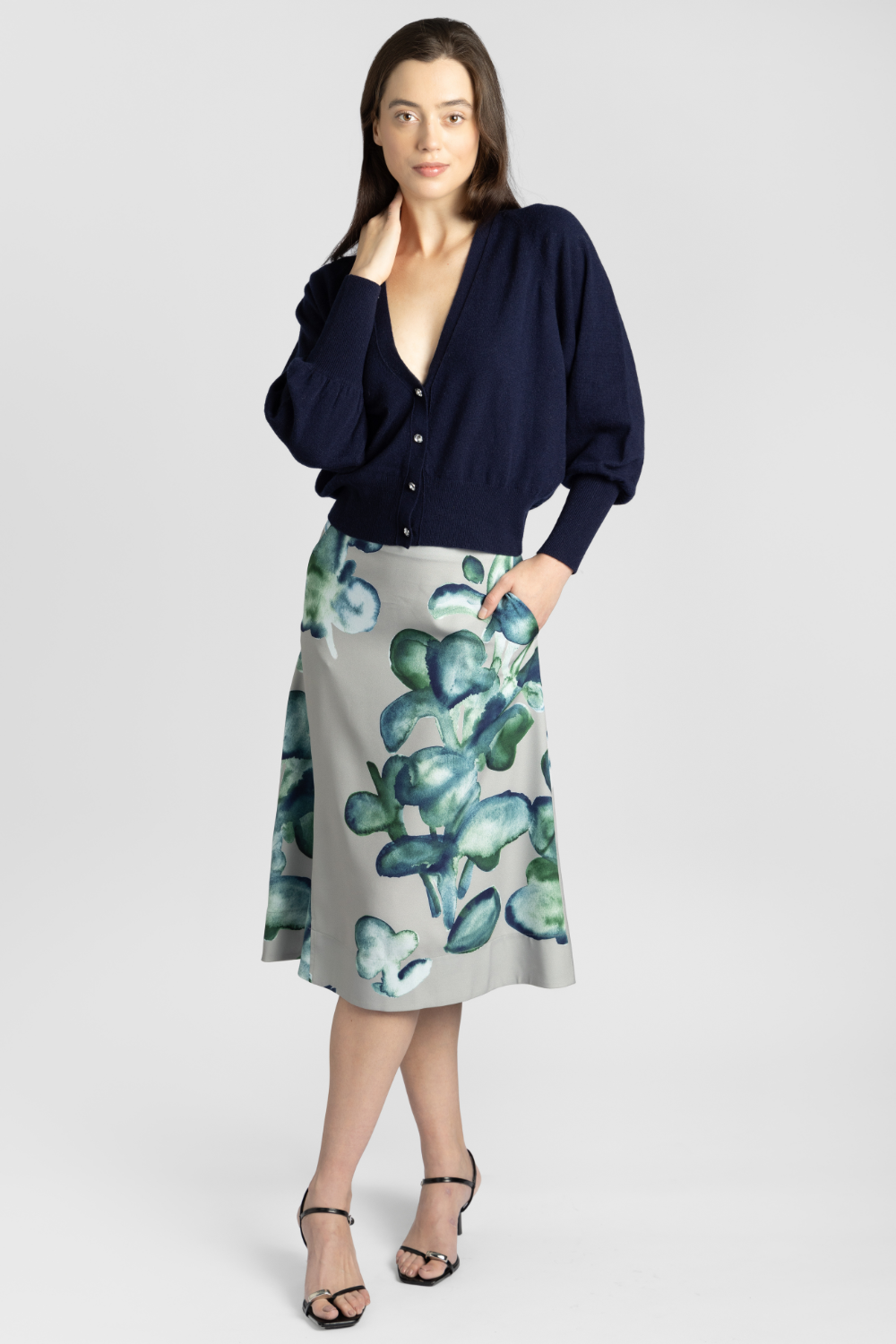 Cashmere Jeweled Button Cardigan - The Posh Peacock