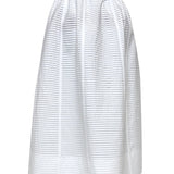 Textured White Skirt