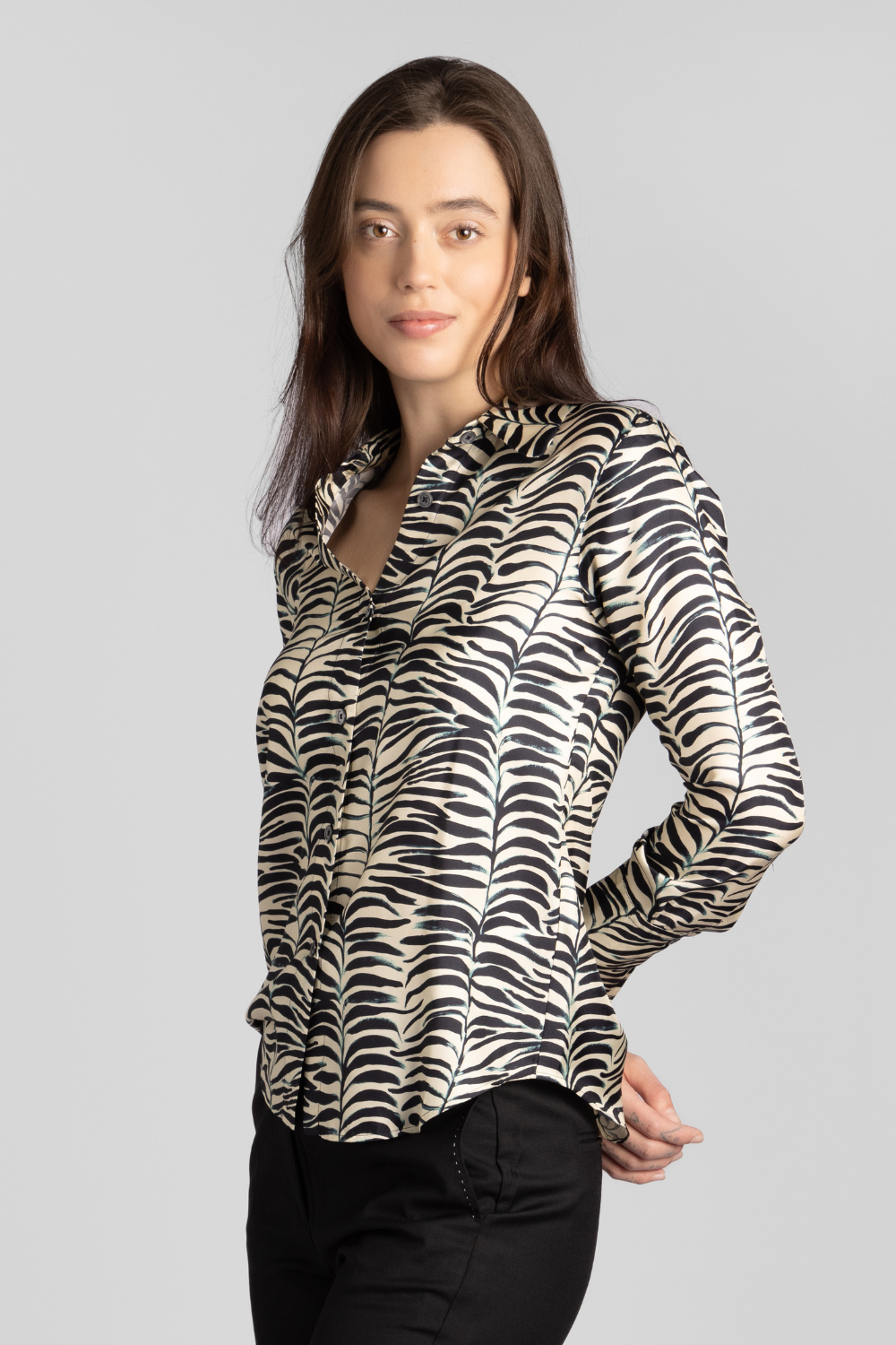 Op-Art Tree Blouse - The Posh Peacock