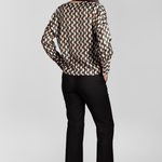 Fancy Grid Blouse - The Posh Peacock