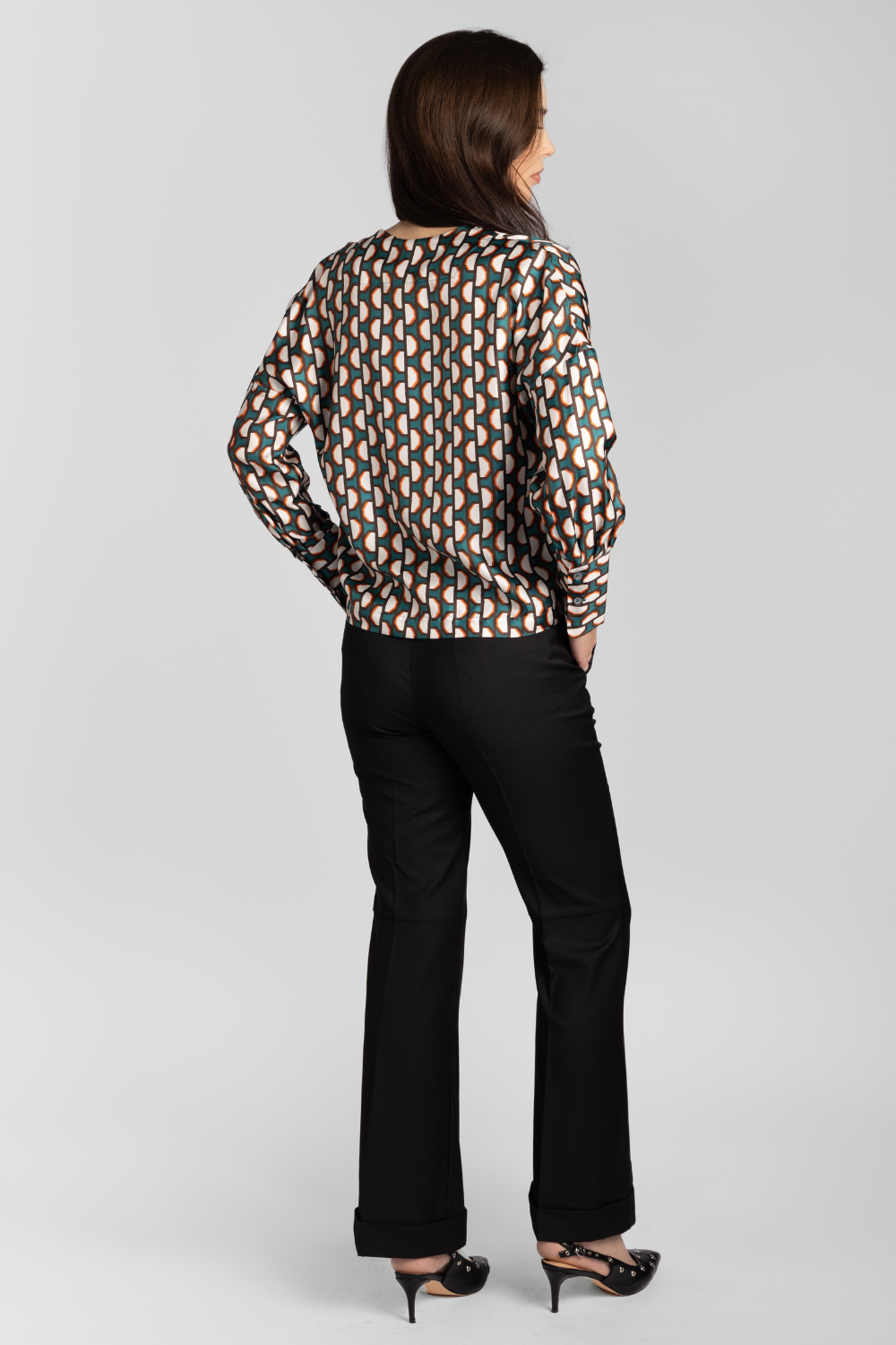 Fancy Grid Blouse - The Posh Peacock