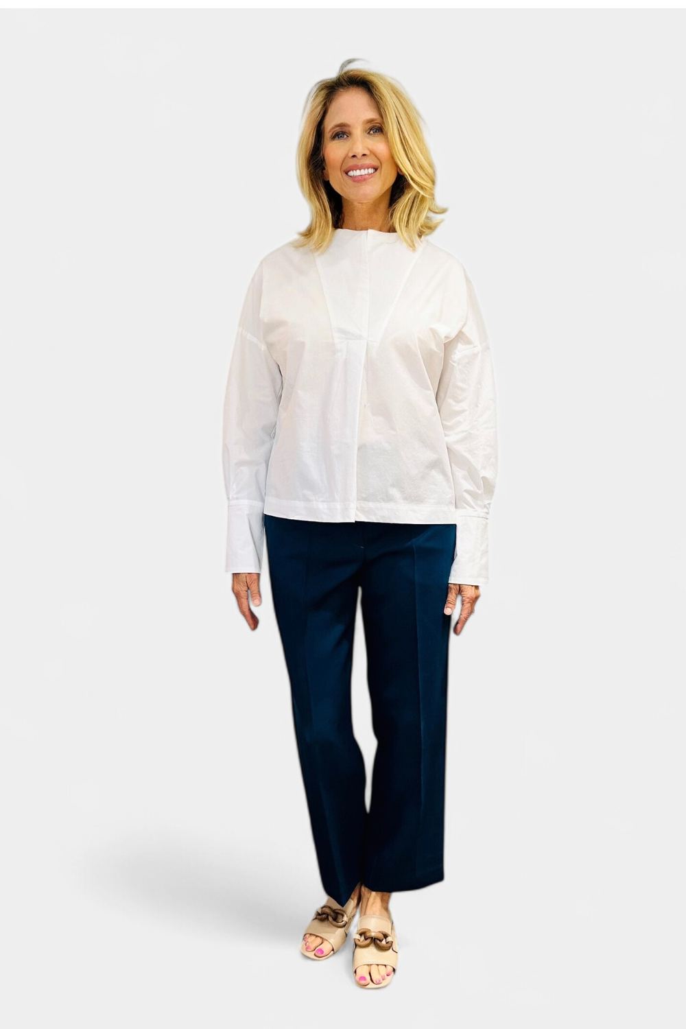 Poplin Pullover Blouse - The Posh Peacock