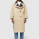 Sheepskin Reversible Long Coat - The Posh Peacock