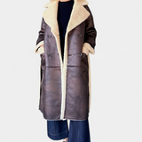 Sheepskin Reversible Long Coat - The Posh Peacock