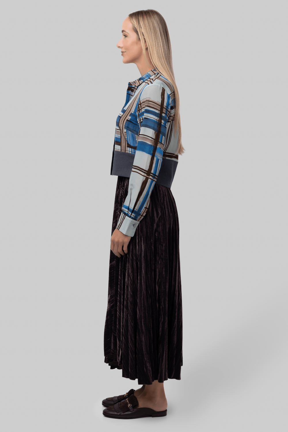 Painted Madras Blouse - Odeeh