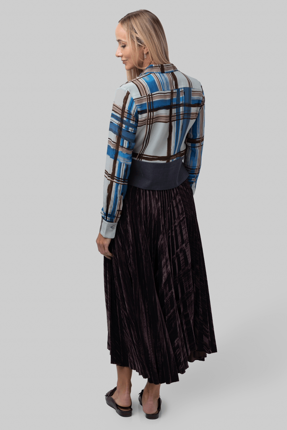 Painted Madras Blouse - Odeeh