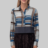 Painted Madras Blouse - Odeeh