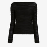 Paloma Black Textured Top - Proenza Schouler White Label
