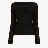Paloma Black Textured Top - Proenza Schouler White Label