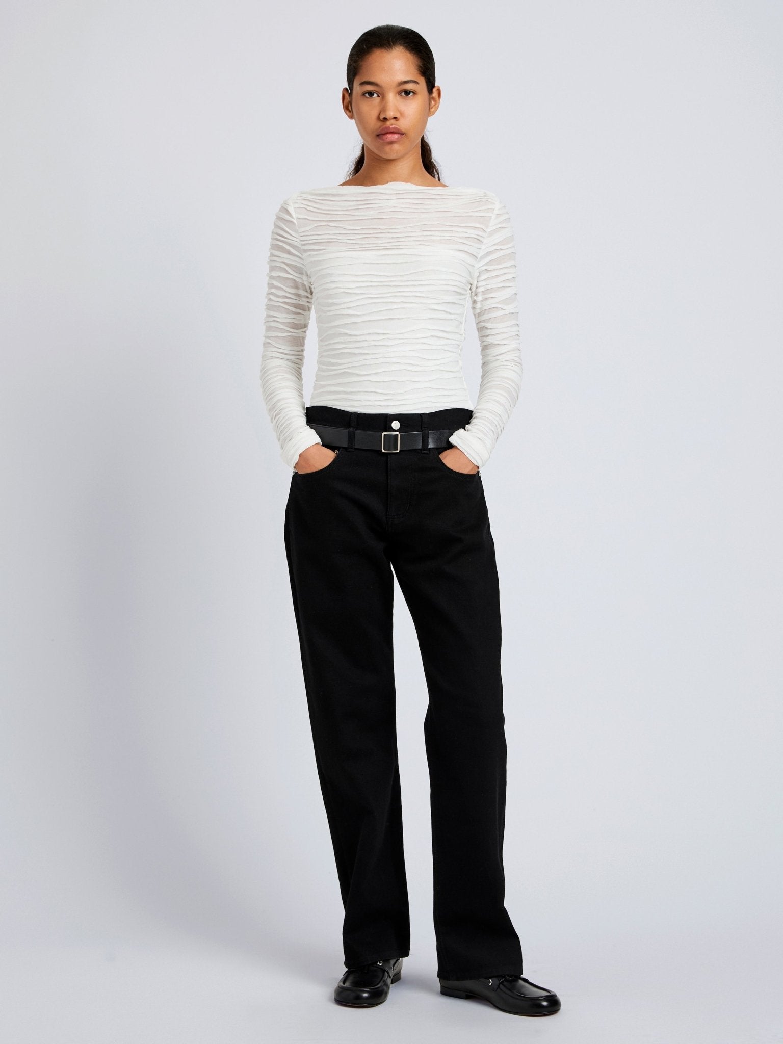 Paloma Textured Top - Proenza Schouler White Label