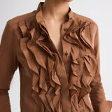 Patti Emperador Ruffle Blouse - TWP