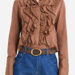 Patti Emperador Ruffle Blouse - TWP