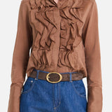 Patti Emperador Ruffle Blouse - TWP