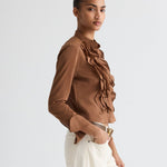 Patti Emperador Ruffle Blouse - TWP