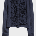 Patti Midnight Ruffle Blouse - TWP