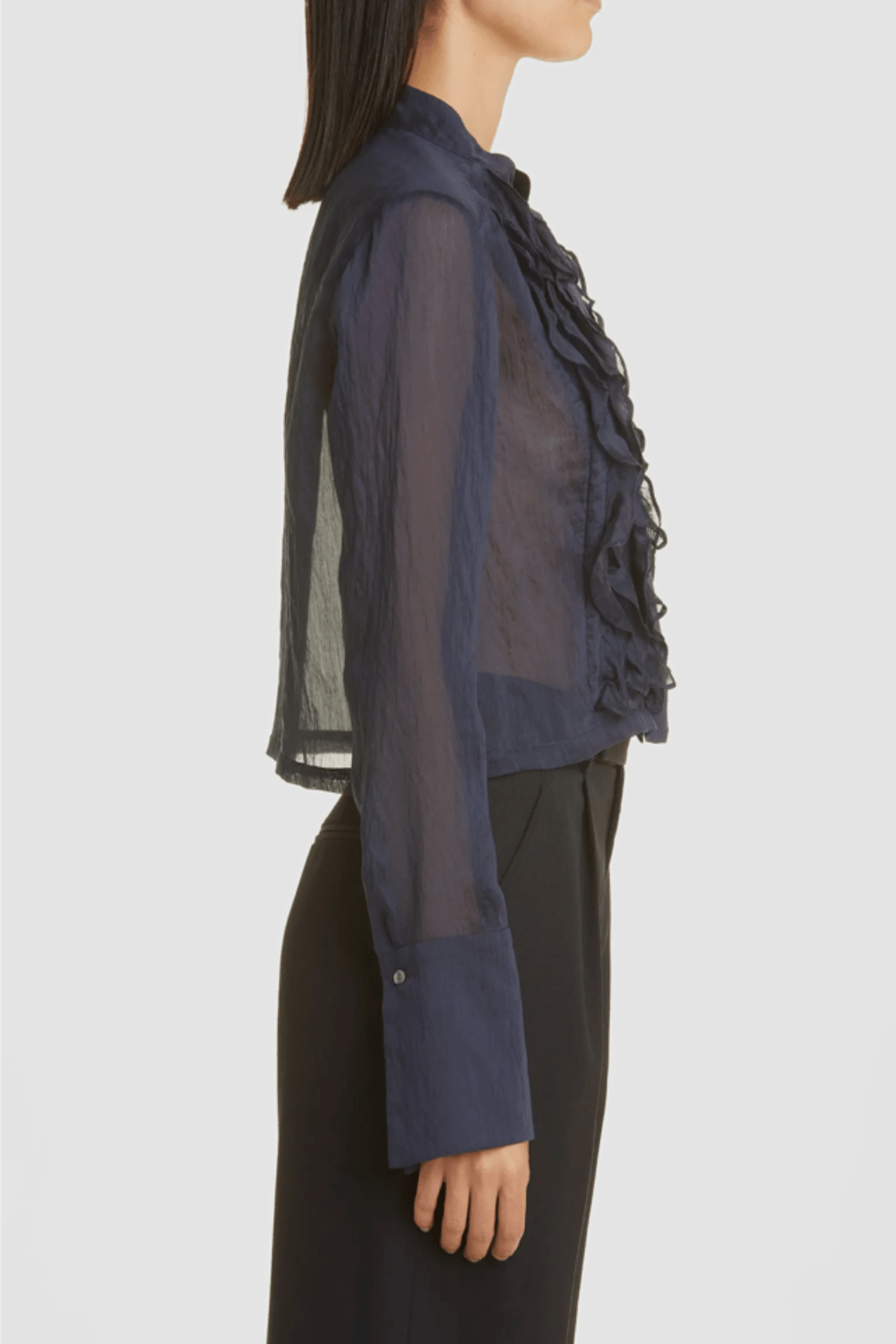 Patti Midnight Ruffle Blouse - TWP