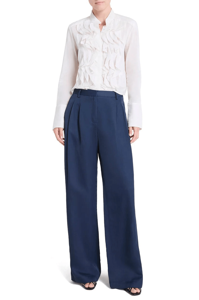 Patti White Ruffle Blouse - TWP