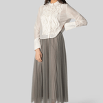 Patti White Ruffle Blouse - TWP