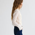 Patti White Ruffle Blouse - TWP