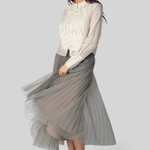 Patti White Ruffle Blouse - TWP