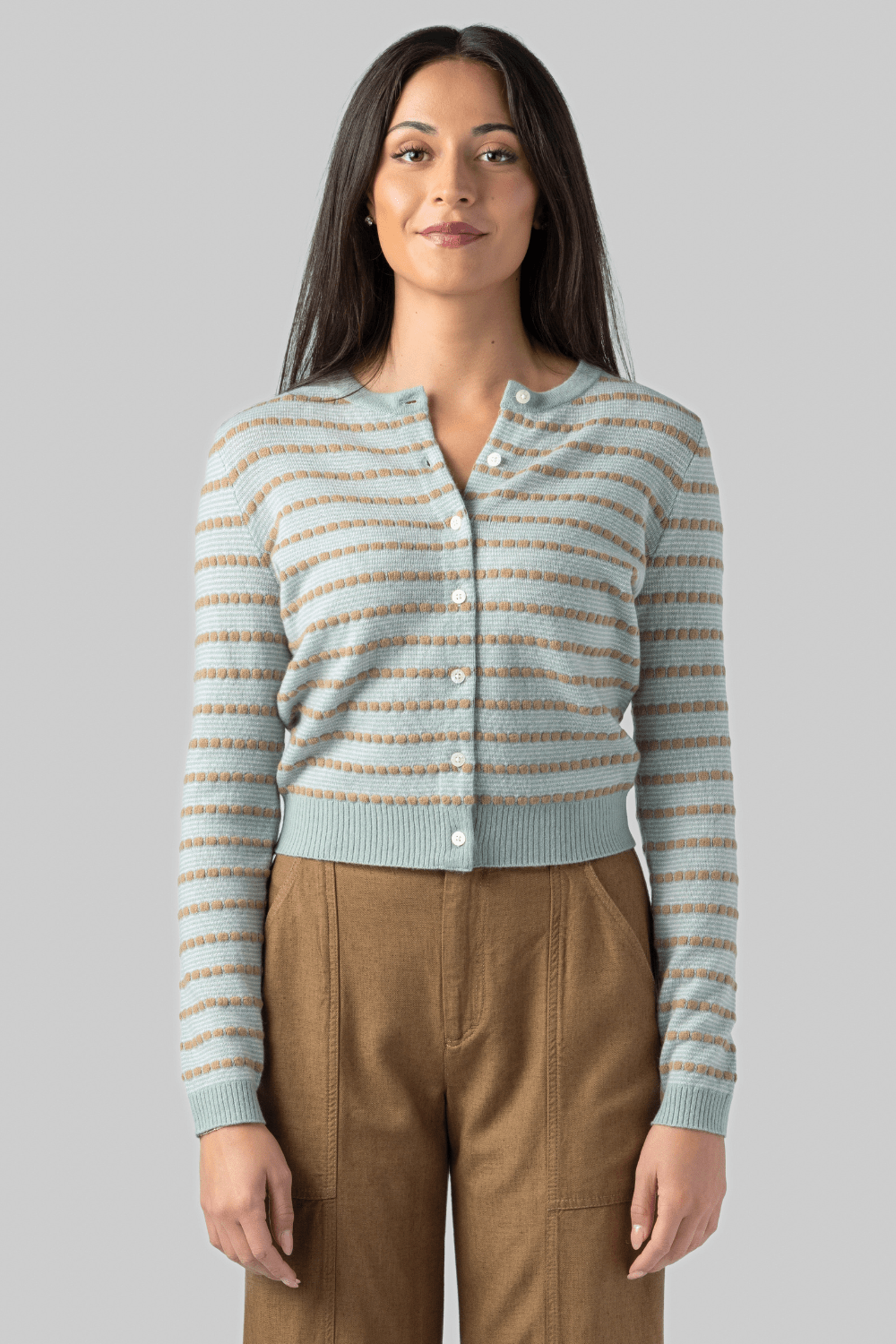 Pebble Stripe Jane Cardigan - Guest In Residence