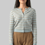 Pebble Stripe Jane Cardigan - Guest In Residence