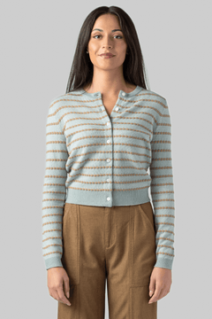 Pebble Stripe Jane Cardigan - Guest In Residence