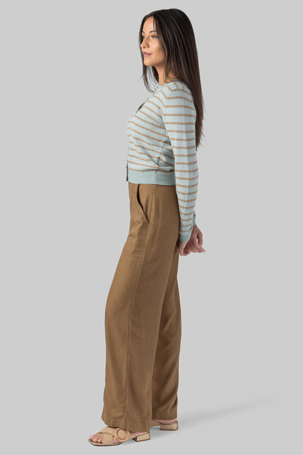 Pebble Stripe Jane Cardigan - Guest In Residence
