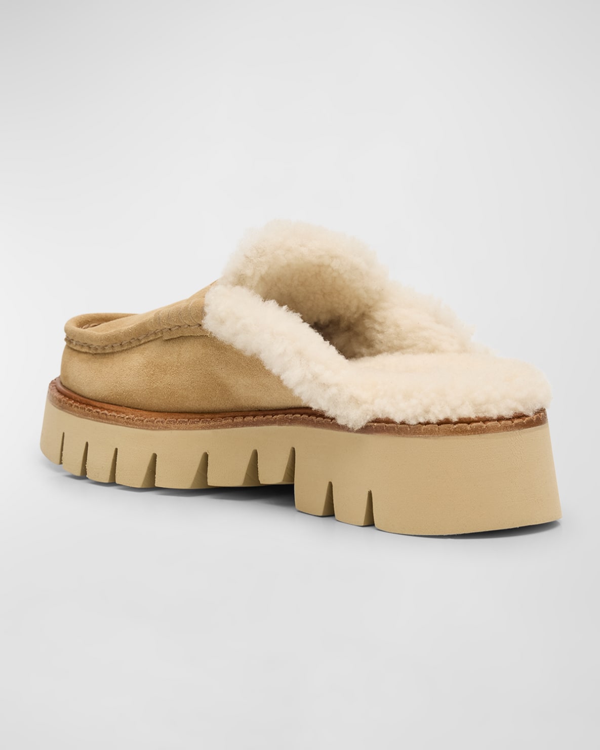 Savy Shearling Mule - The Posh Peacock