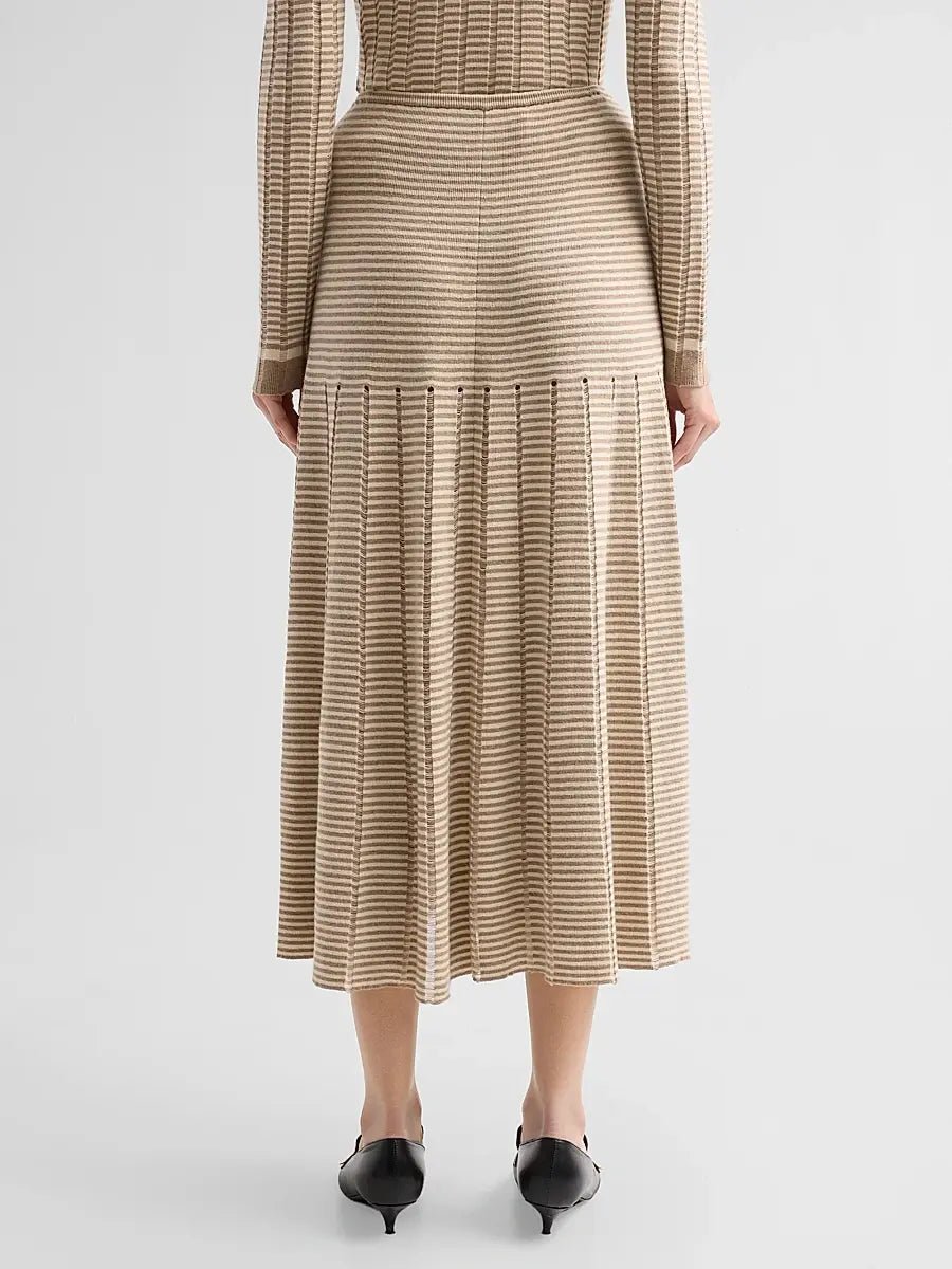 Phyllis Skirt in Ladder Stripe - Proenza Schouler