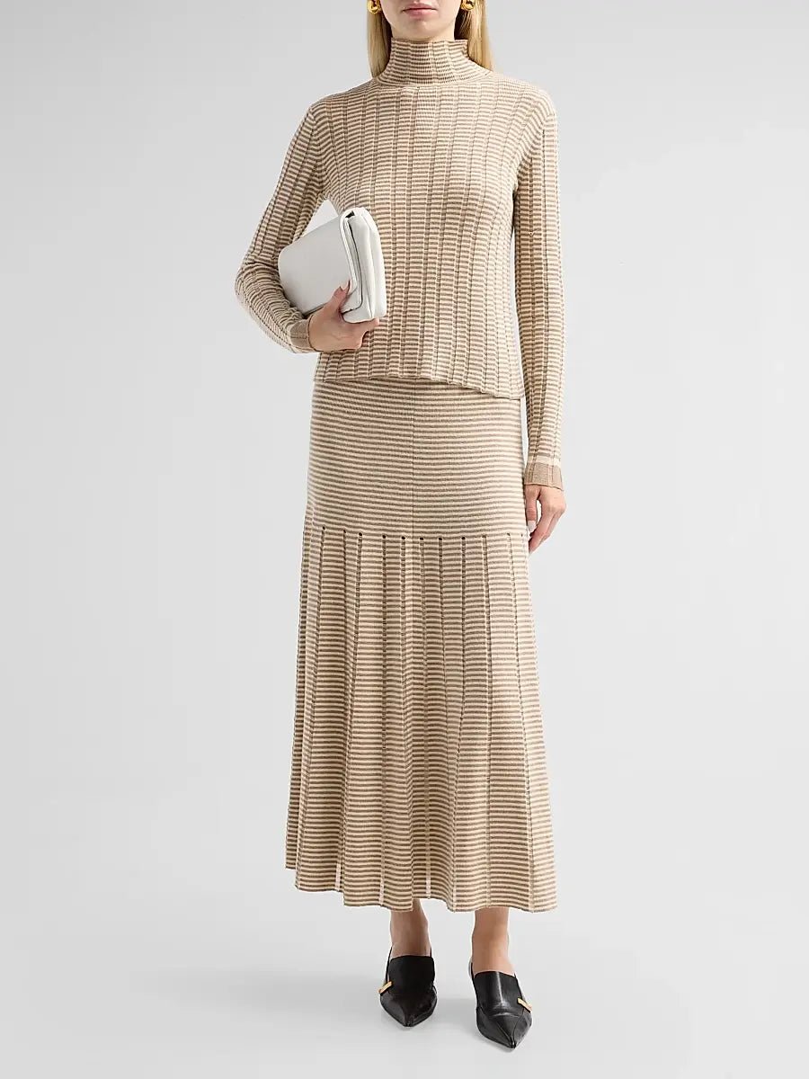Phyllis Skirt in Ladder Stripe - Proenza Schouler