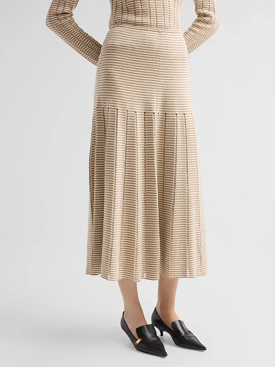 Phyllis Skirt in Ladder Stripe - Proenza Schouler
