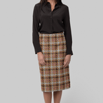Plaid Pencil Skirt - Odeeh