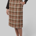 Plaid Pencil Skirt - Odeeh