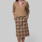 Plaid Pencil Skirt - Odeeh