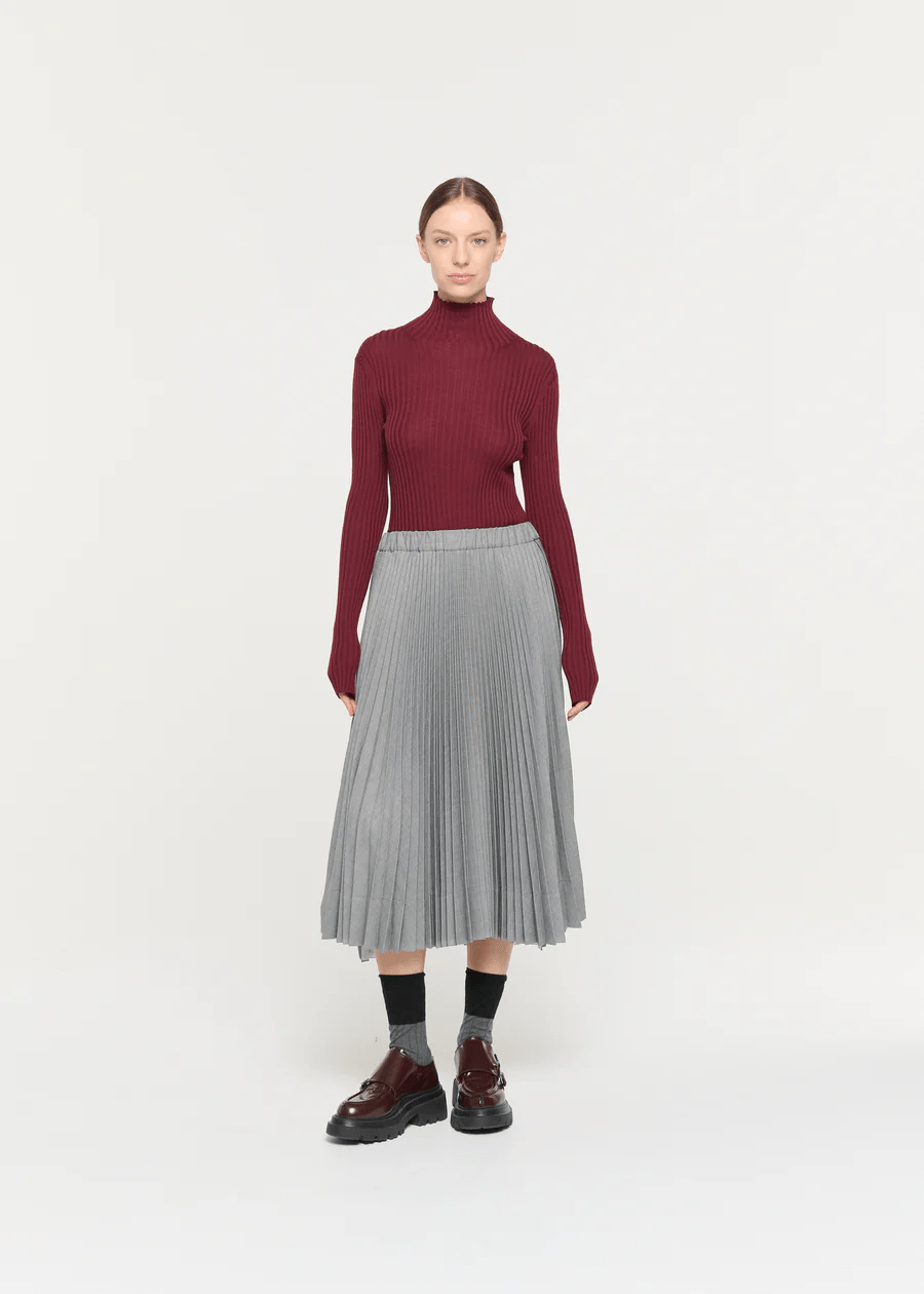 Pleated Midi Skirt - Plan C
