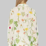 Relaxed Floral Button Down Shirt - Cara Cara