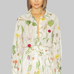 Relaxed Floral Button Down Shirt - Cara Cara