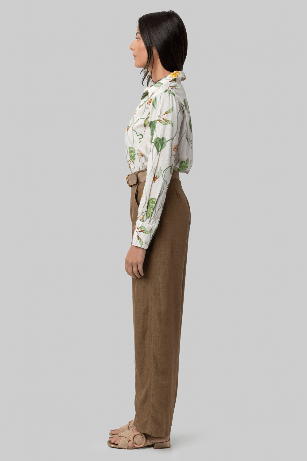 Relaxed Floral Button Down Shirt - Cara Cara