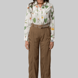 Relaxed Floral Button Down Shirt - Cara Cara