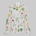 Relaxed Floral Button Down Shirt - Cara Cara