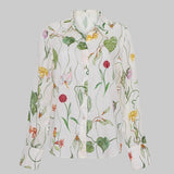 Relaxed Floral Button Down Shirt - Cara Cara