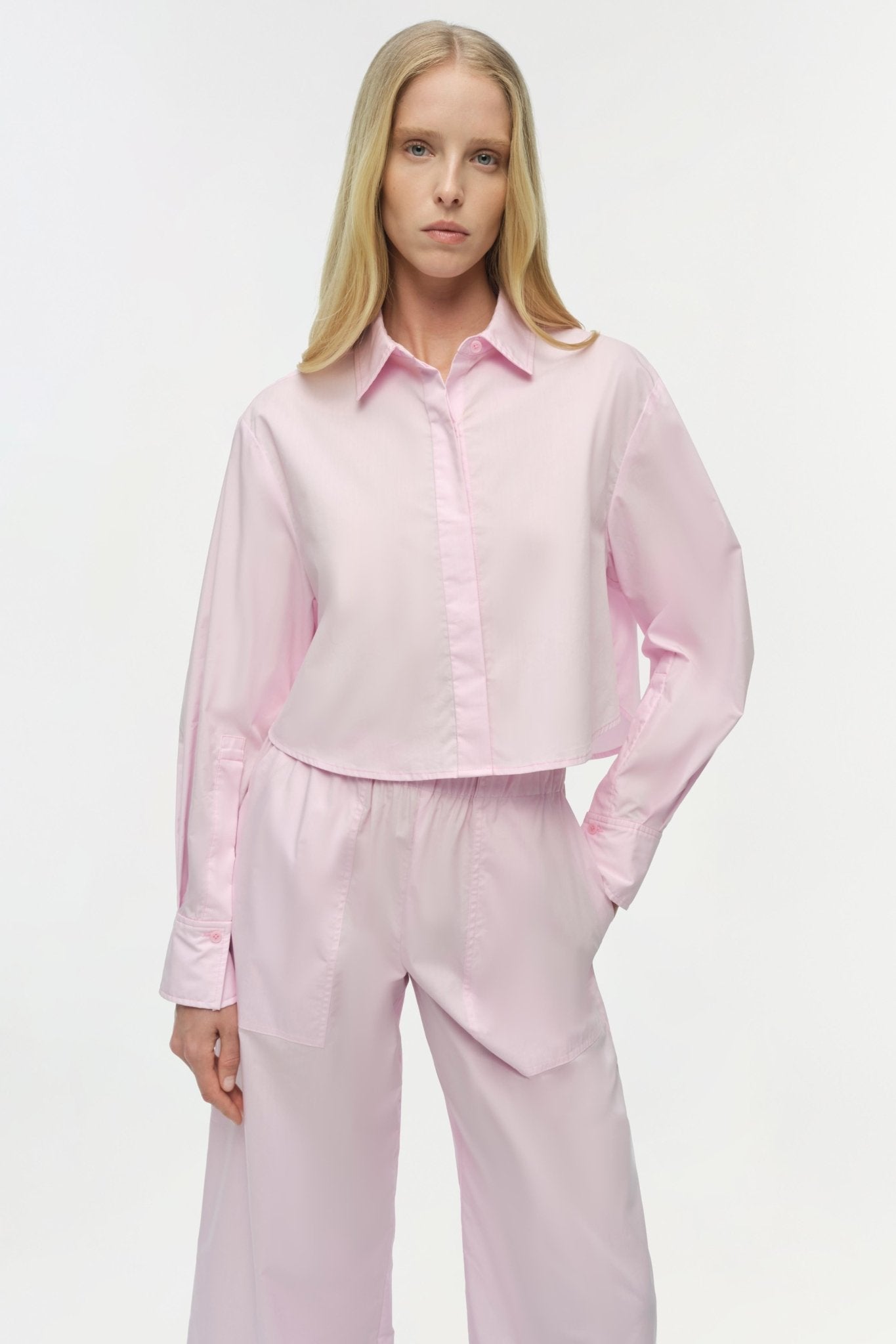 Renata Cropped Button Down Shirt - Simkhai