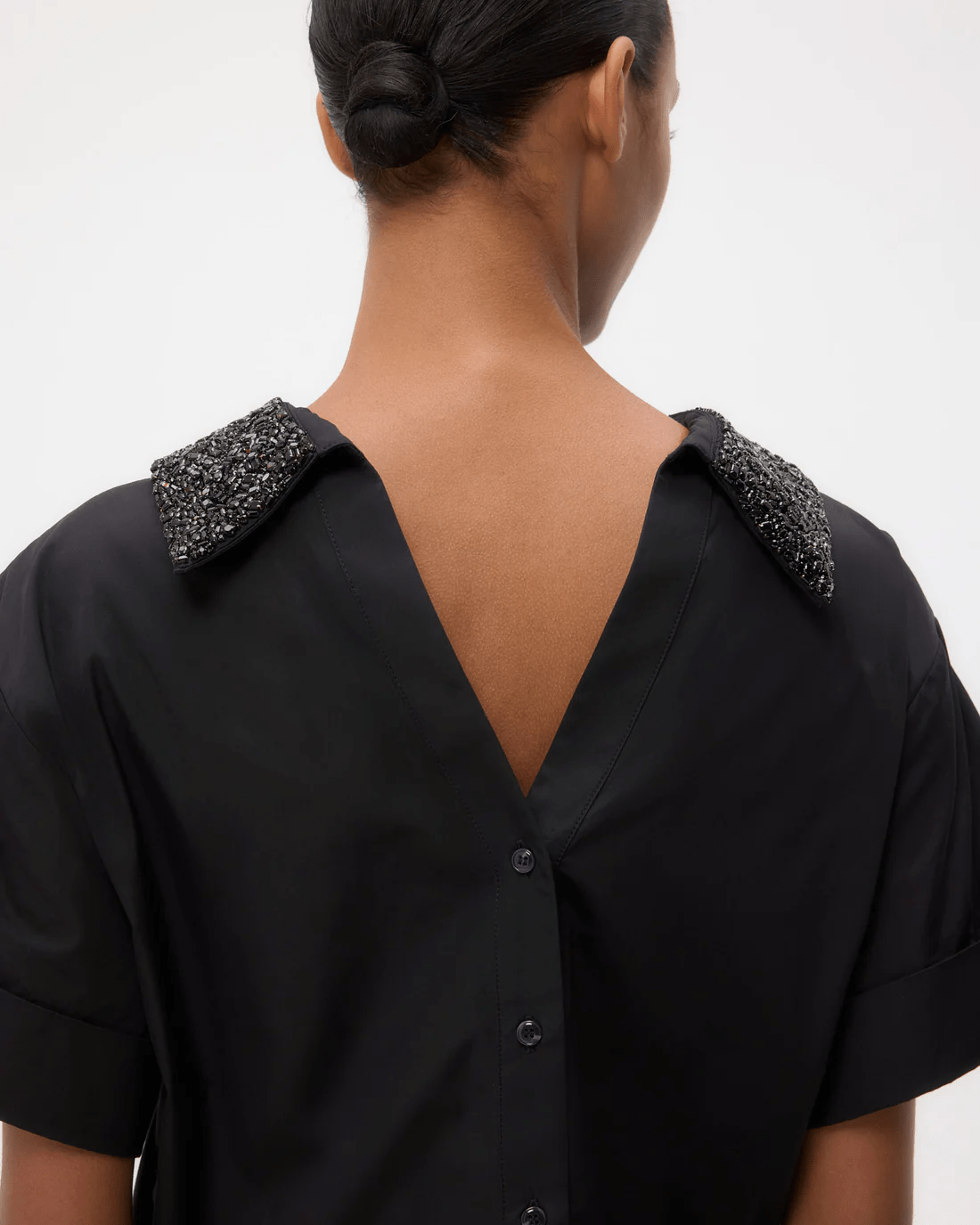 Reversible Shirt w/Crystal Collar - TWP