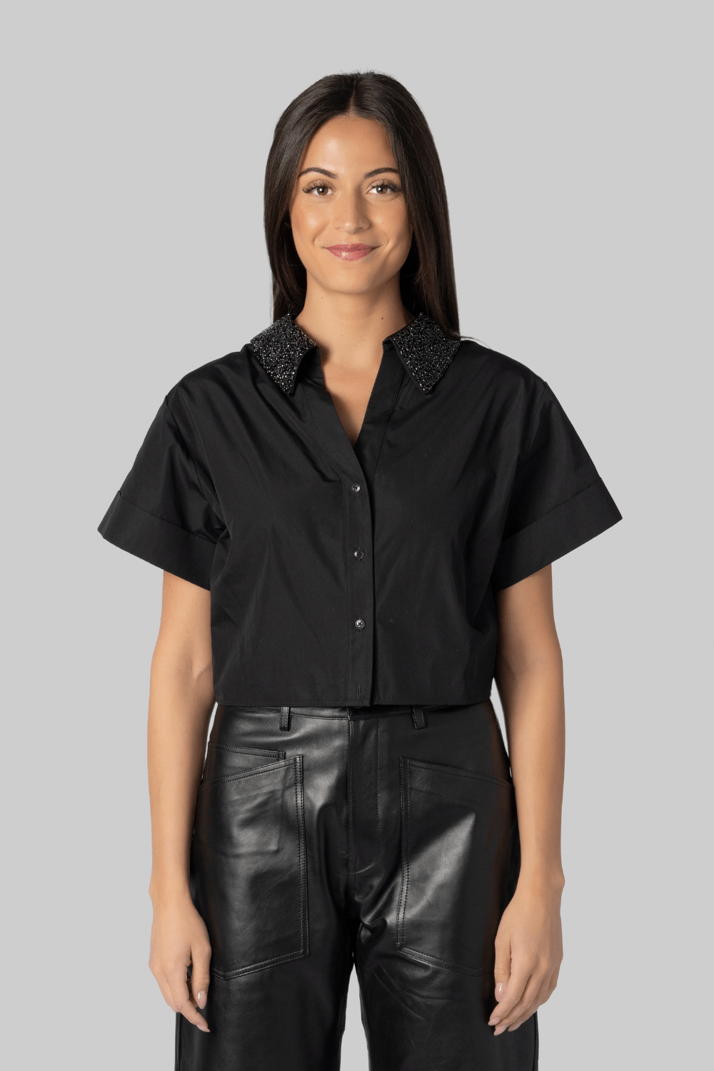 Reversible Shirt w/Crystal Collar - TWP